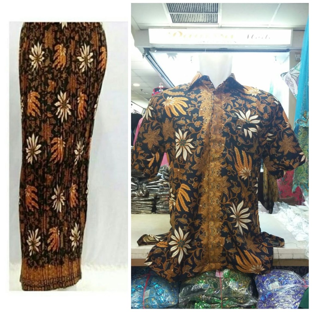 PROMO KEMEJA &amp; ROK BATIK COUPLE / SET KEMEJA ROK COUPLE / SET SARIMBIT KEMEJA ROK COUPLE