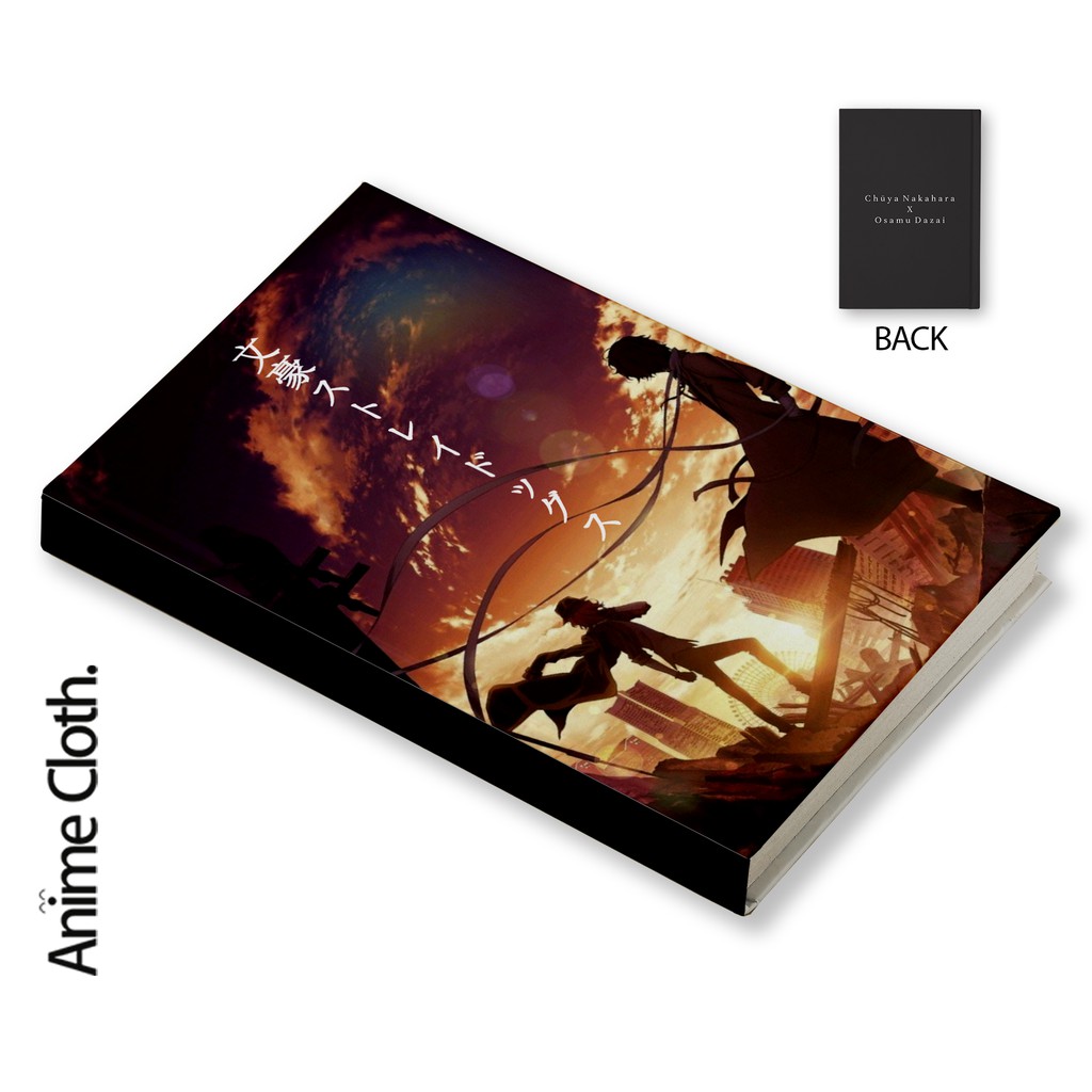 

Notebook Soukoku Osamu Dazai X Chuuya Nakahara Anime Buku Hardcover Custom