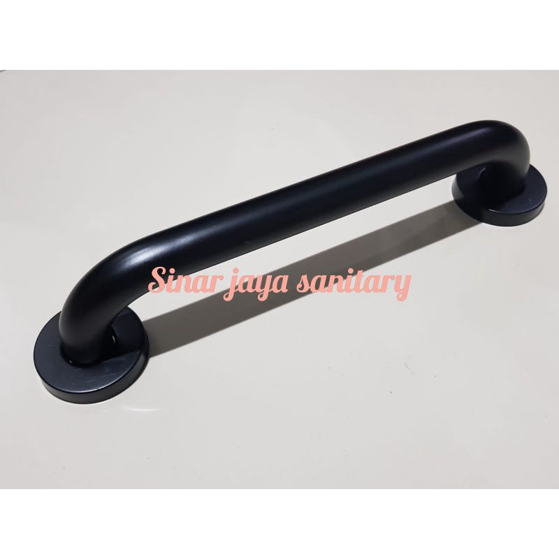 Grab bar black 40cm / Pegangan kamar mandi full hitam / grib bar hitam