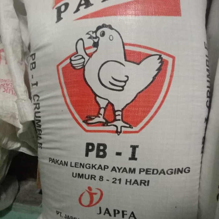 Pur Pakan Anak Ayam Broiler PB-1 PALMA Kemasan 1 Karung 50kg