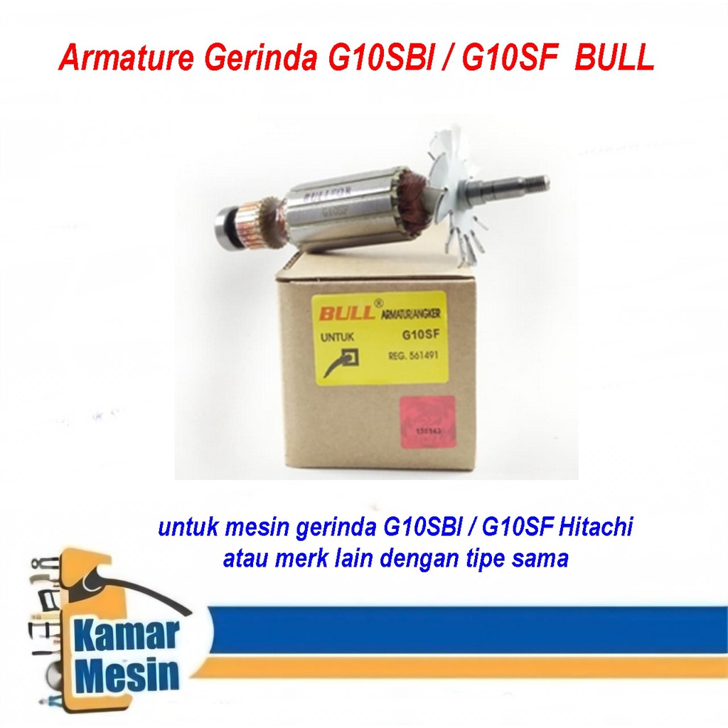 Armature Gerinda Hitachi G10SBI BULL Angker Rotor Gerinda G10SBI Bull