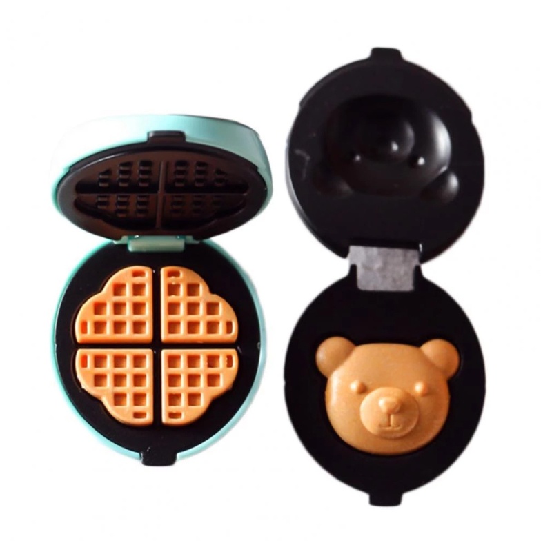 Mary Realistis Dollhouse Mini Toaster Pembuat Waffle Plastik Dapur Anak Untuk Bermain Set