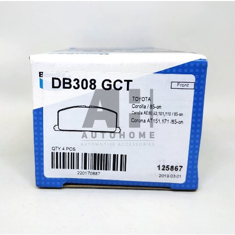 Kampas Rem Depan Toyota All New Corolla AE111-AE112 1996-2000 - BENDIX Brake Pad DB 308