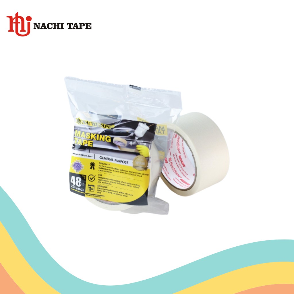 

ISOLASI KERTAS / MASKING TAPE NACHI 48 MM (1 PCS)