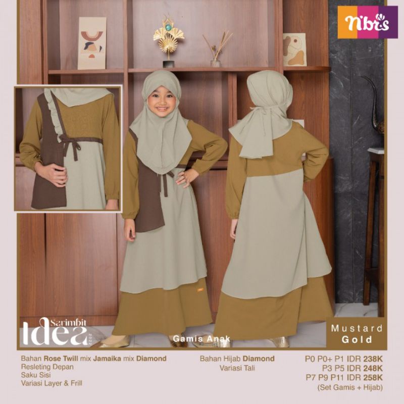 IDEA NIBRAS GAMIS ANAK NIBRAS