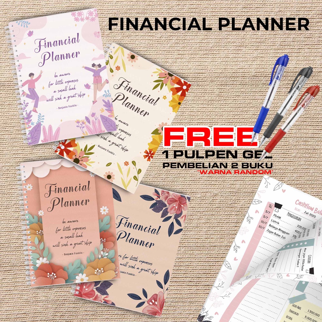 

Artomaringi Uang Planner / Financial Planner Beli 2 Buku Gratis Pen Gel Kode FP15