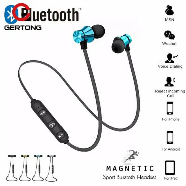 Earphone headset bluetooth super bass