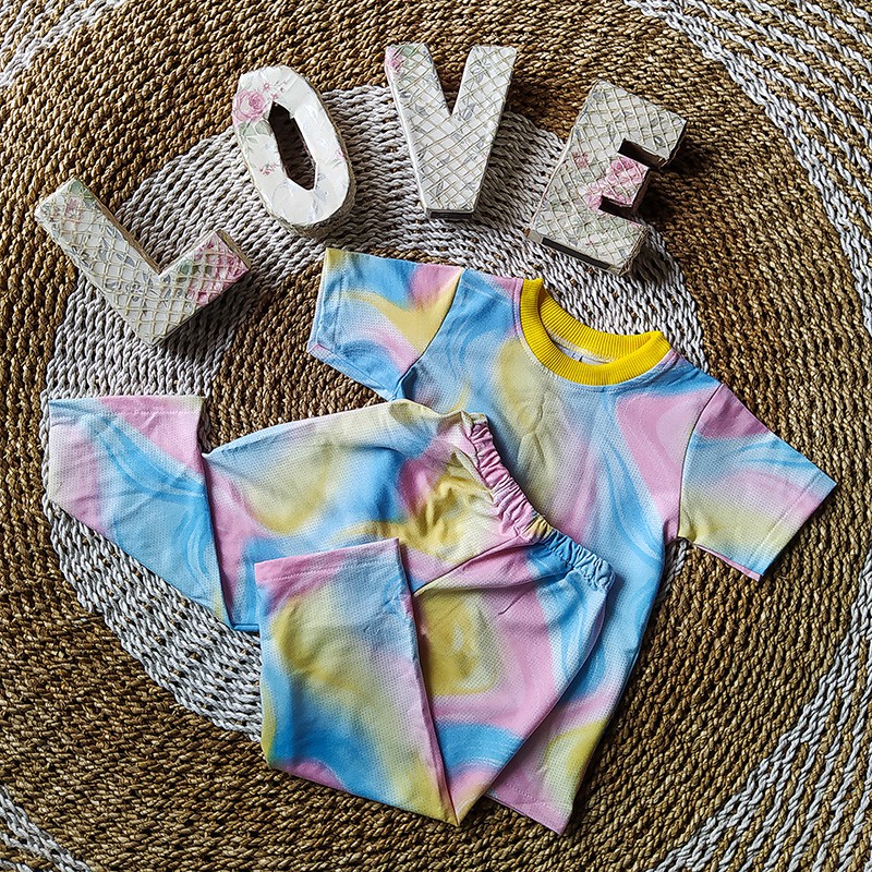 Setelan Anak Motif Tiedye 1-5 Tahun