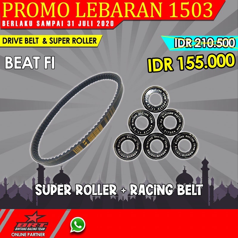 PROMO V BELT DAN SUPER ROLLER BRT BEAT FI NON ESP