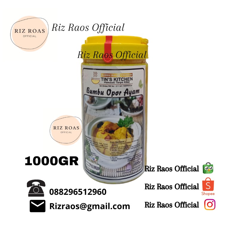 

BUMBU OPOR / BUMBU KEBULI / BUMBU TIN'S KITCHEN HOREKA 1000GR