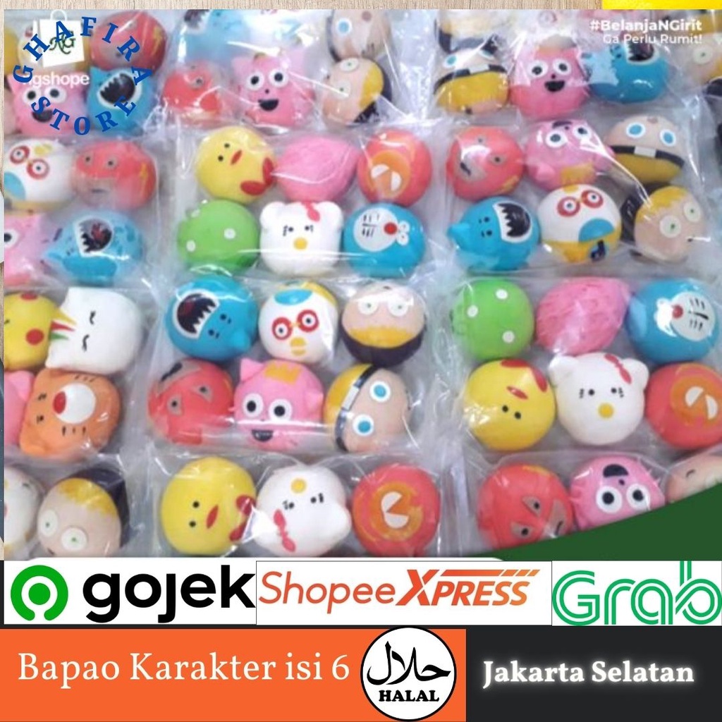 

Frozen Food Bakpao Bapao Karakter Lucu Cemilan Manis Sehat Murah Isi Cokelat Coklat