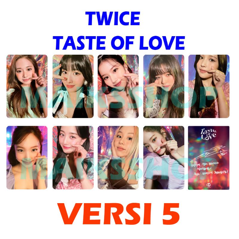 Twice Taste of Love Photocard Kpop