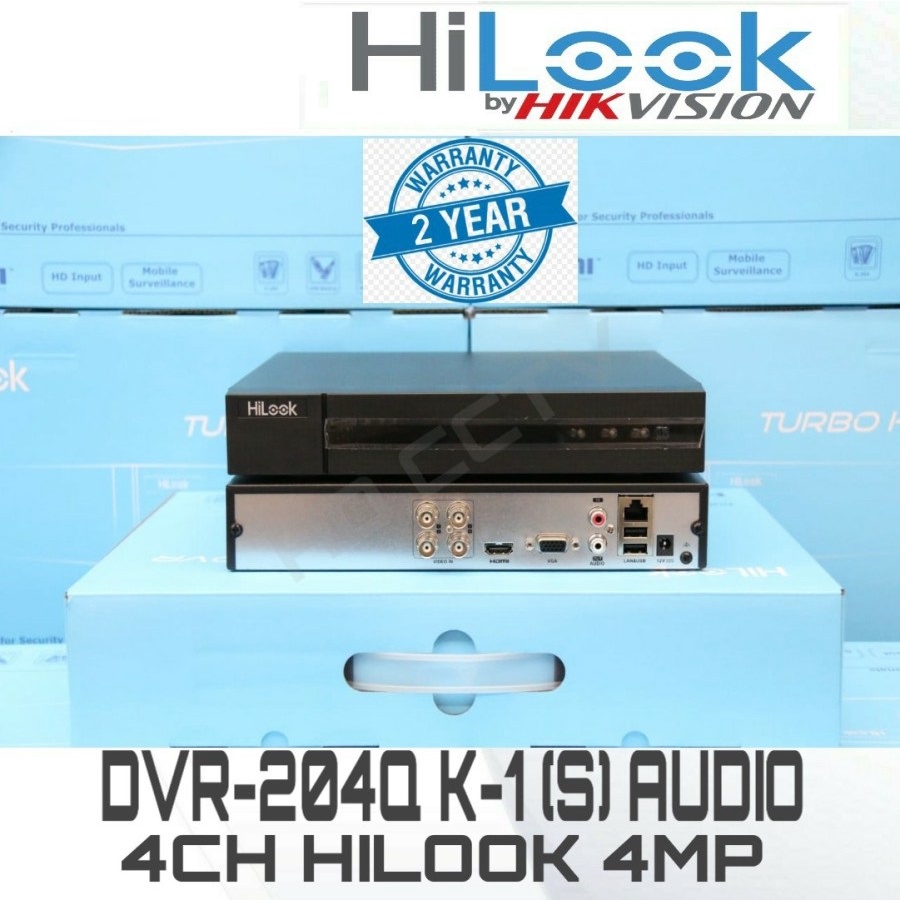 DVR-204Q-M1 - DVR HILOOK 4MP 4 CHANNEL SUPPORT AUDIO