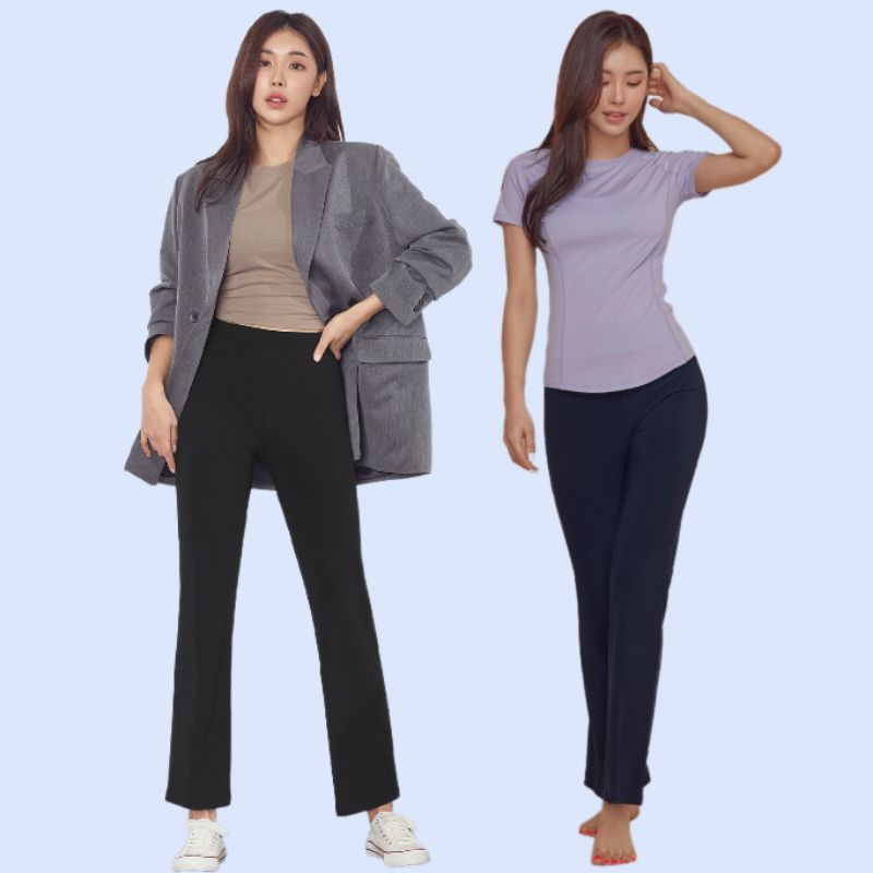 STPT006 STL Light Up Semi Bootcut Pants - Celana Panjang Wanita