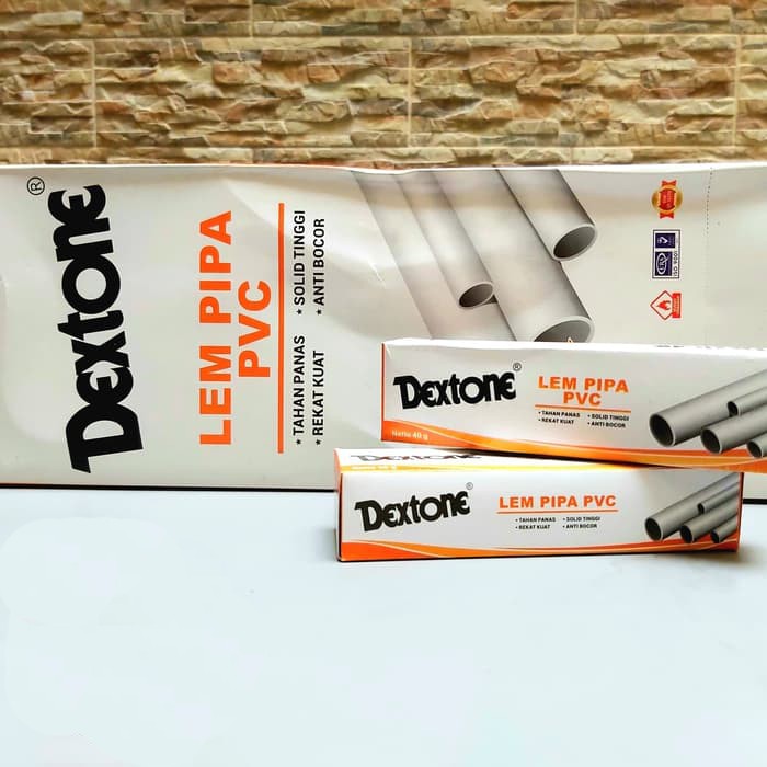 Lem Pipa Dextone Tube 40 Gram Untuk Sambungan Pipa Keran Air PVC Rucika Wavin Power Fitting Drat dll