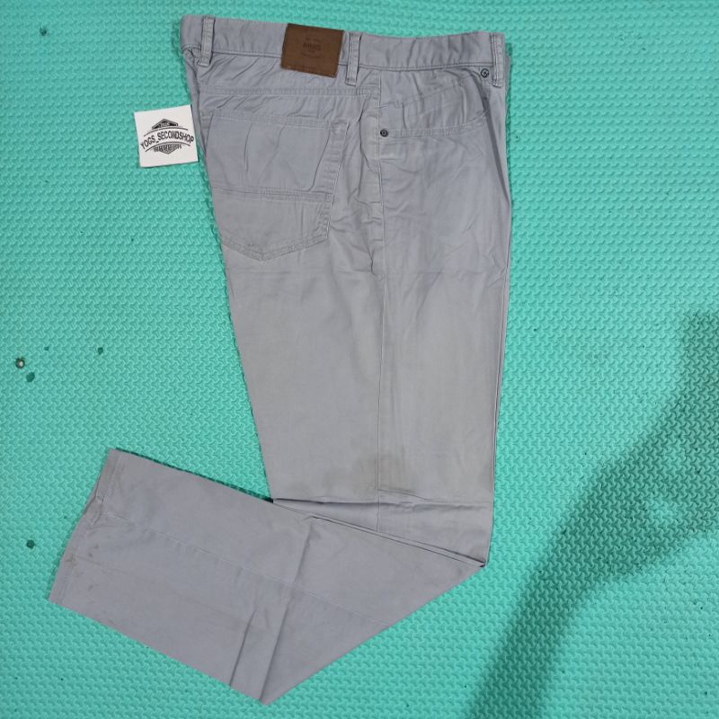 CELANA PANJANG CHINO MANGO MAN SIZE 34 SECOND CHINOS WORK PANTS MURAH