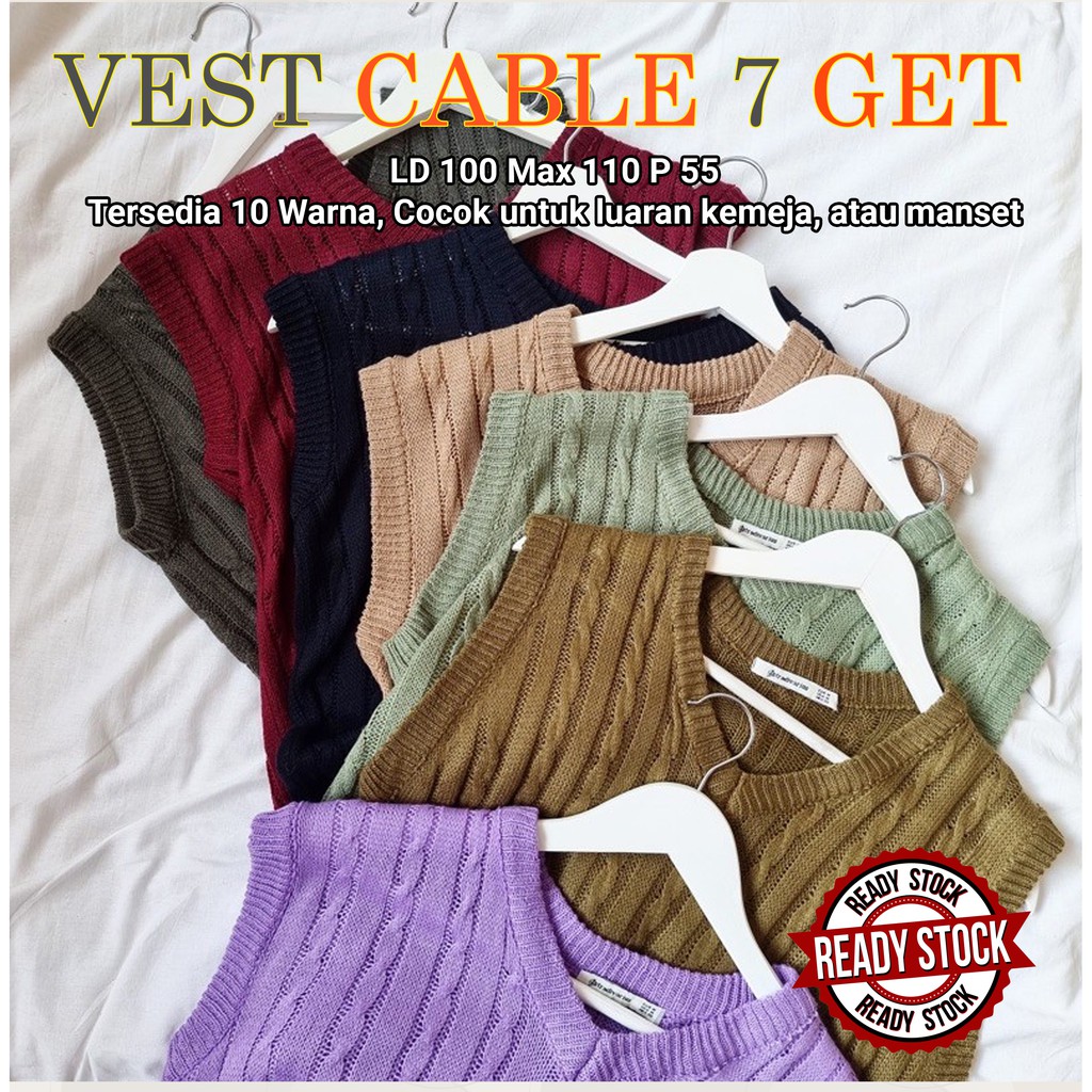 ROMPI RAJUT MOTIF CABLE / ROMPI RAJUT WANITA / ROMPI RAJUT KOREA / PAKAIAN WANITA