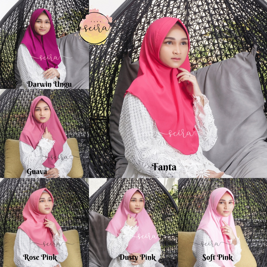 [BISA COD] Khimar Pet Antem Jilbab Simple Kerudung Pet Hijab Instant Wolfis Instan - Zhafira