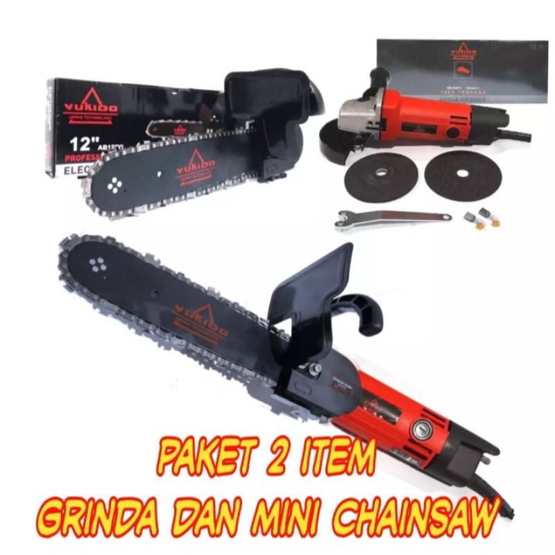Paket Gerinda GERENDA GRENDA YUKIDO  &  Adaptor Chainsaw Yukido - GERENDA GERINDA BISA JADI SENSO/CH