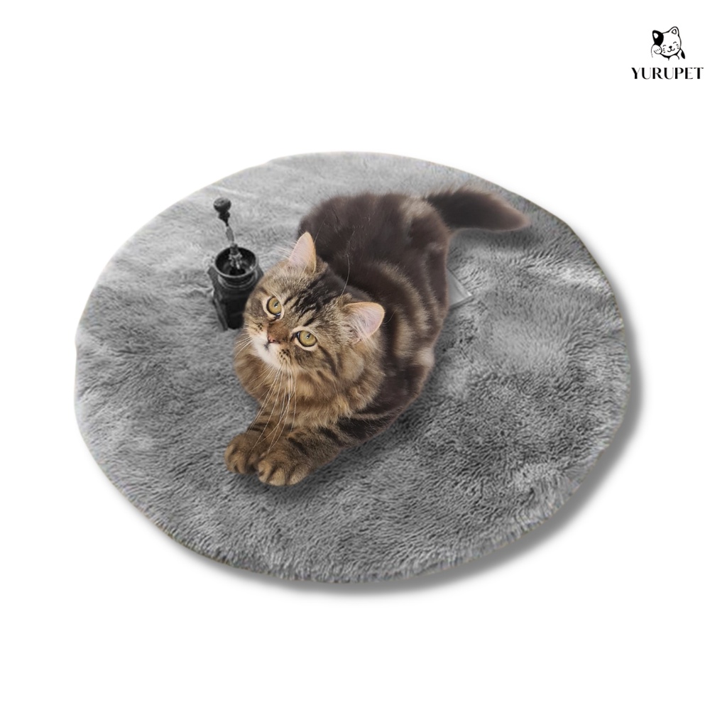 Tempat Tidur Kucing/ Cat Bet/ Karpet Kucing/ Bulat Besar 60x60