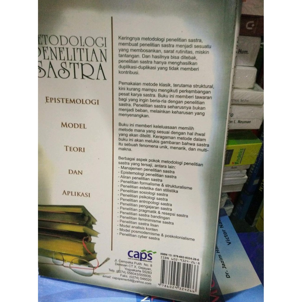 Buku Metodologi Penelitian Sastra Epistemologi Model Teori Dan Aplikasi Shopee Indonesia