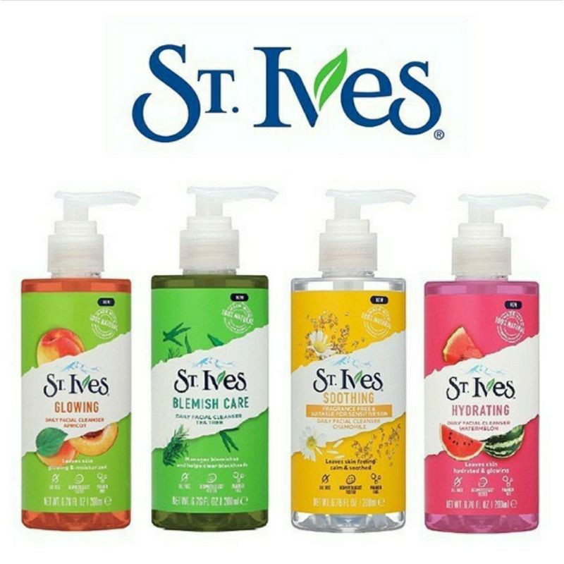 ST Ives Daily Facial Cleanser 200ml Glowing Blemish Care Soothing