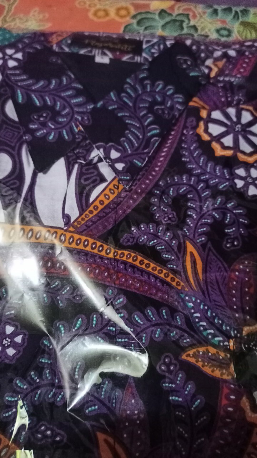 Batik Solo Kupu Ungu Kemeja Panjang Pria Katun Halus Sragenan Full Furing