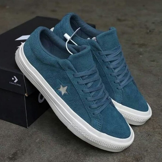 CONVERSE ONE STAR LOW SUEDE QUALITY PREMIUM BNIB GRADE ORIGINAL MADE IN VIETNAM SNEAKERS PRIA WANITA