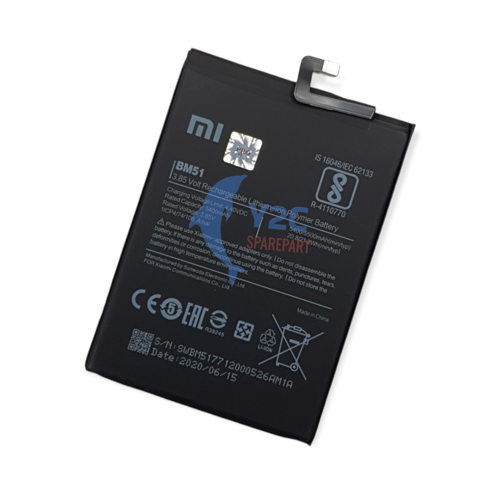 BATERAI XIAOMI MIMAX 3 / MI MAX 3 / BM51 ORIGINAL OEM / BATRE BATERE BATREI BATRAI