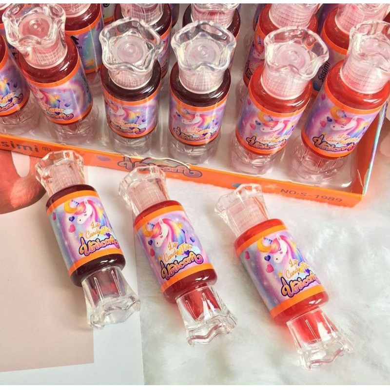 6PCS LIP TINT SASIMI WATER CANDY UNICORN S-1989/S1915