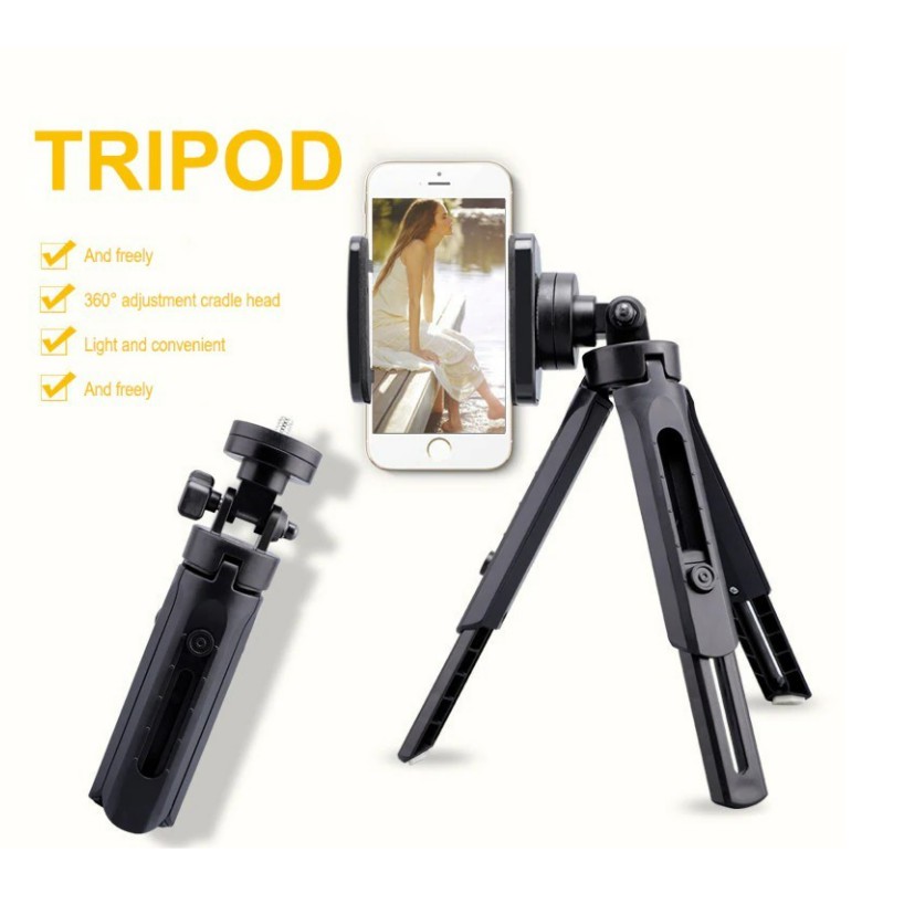 Tripod Mini 4 Level Phone Extendable With Holder U Phone Holder