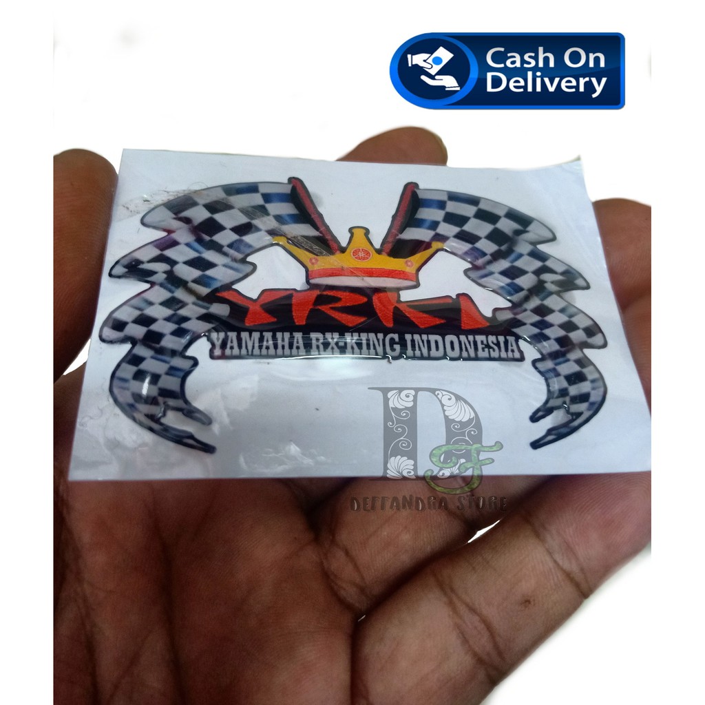 EMBLEM YAMAHA RX KING INDONESIA - STIKER YRKI