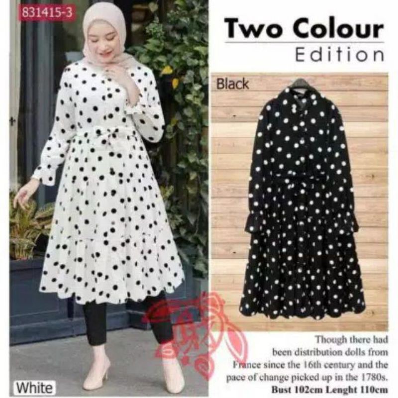 TUNIK POLKADOT - TUNIK WAFFLE PREMIUM IMPORT - TUNIK BUSUI - Sunny Catalog