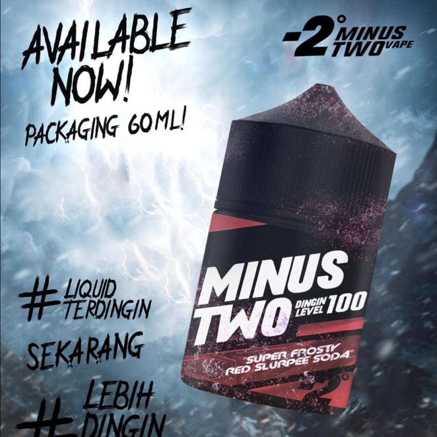 FREEBASE MINUS TWO V3 60ML LIQUID MINUS TWO V3 AUTHENTIC RED SLURPEE