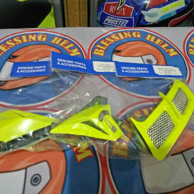 VENTILASI SET HELM FULL FACE NHK GP PRO WARNA SUPER FLO GLOSSI