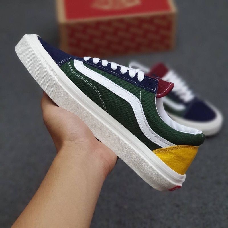 Sepatu Vans Oldskool Rainbow OG Premium Terlaris /Vans Oldskool Rainbow OG Waffle DT / Vans Oldskool Murah / Vans Oldskool Multicolor