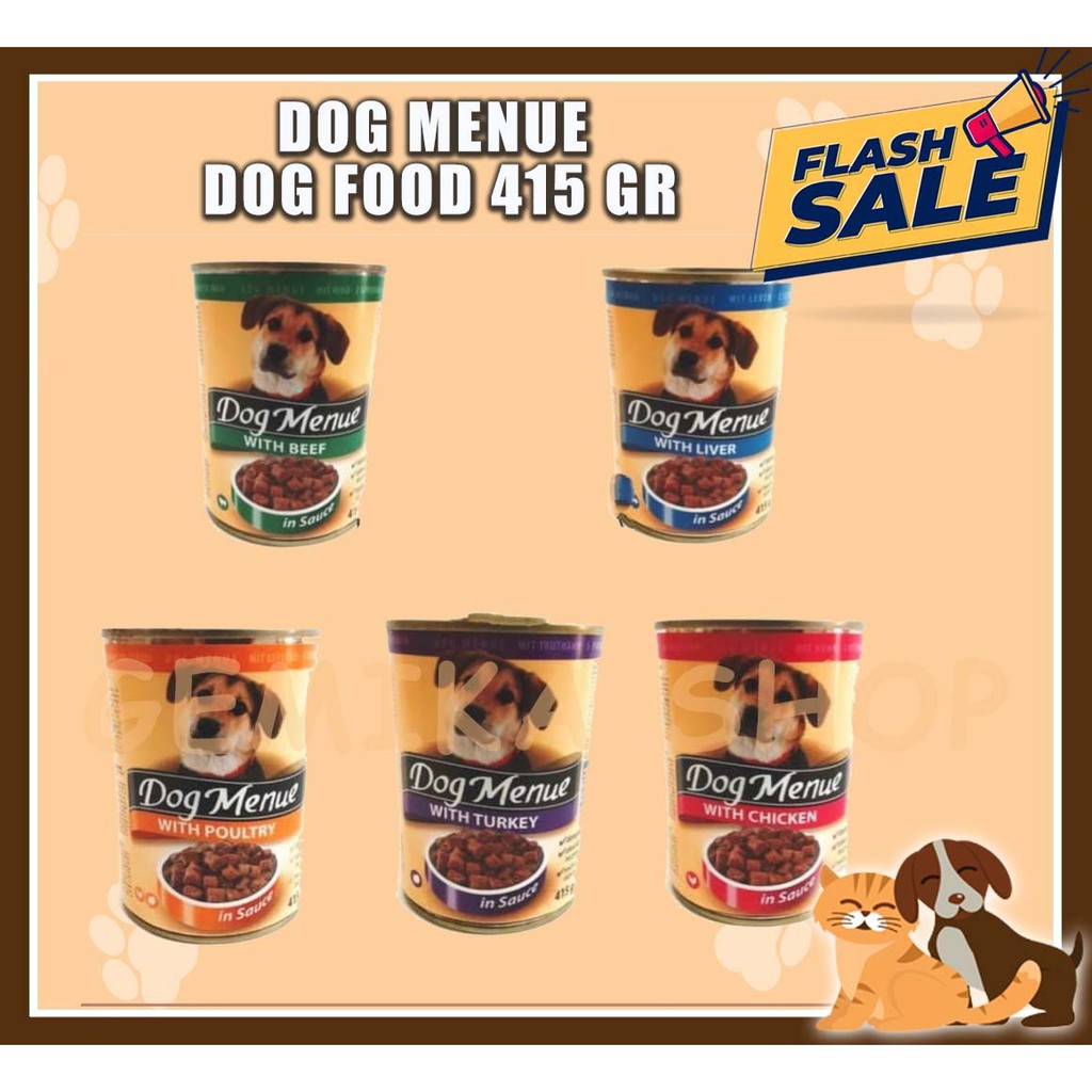 Makanan Anjing Basah Dog Menue Menu 415gr