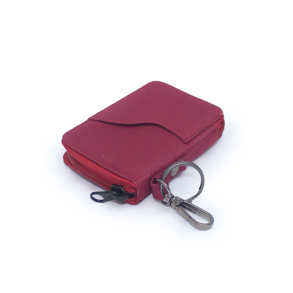 EMDS127 Dompet STNK Mobil Motor kartu Gantungan Kunci Remote Keyless MARUN