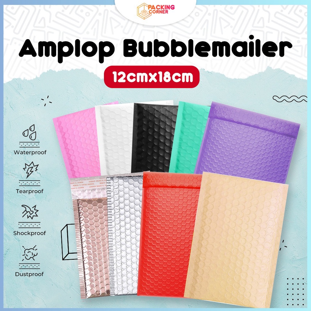 

Bubblemailer 12x18 Bubble Mailer Amplop Bubble Wrap Poly Mailer Padded Envelope Packaging 12x18 cm