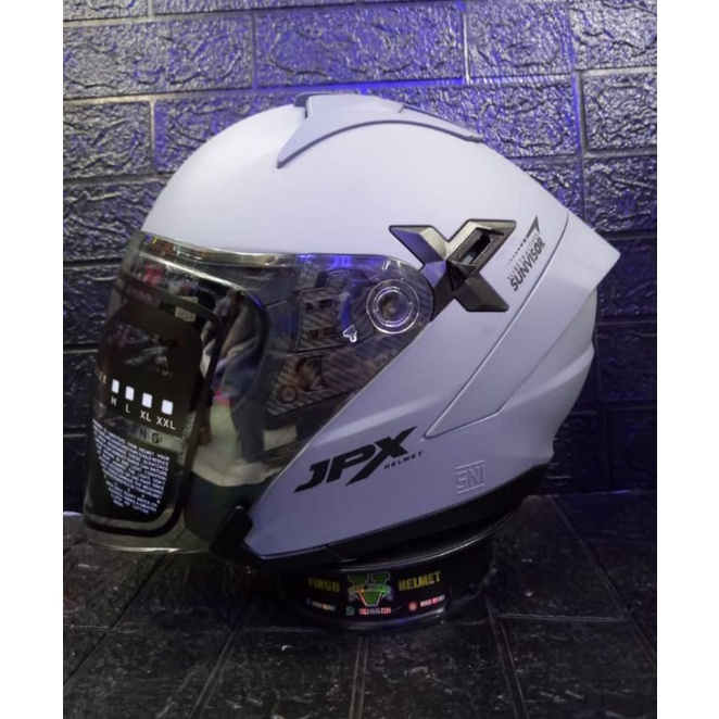 HELM JPX NOVA X NEW SOLID DARK GREY DOFF ORIGINAL SNI DOT