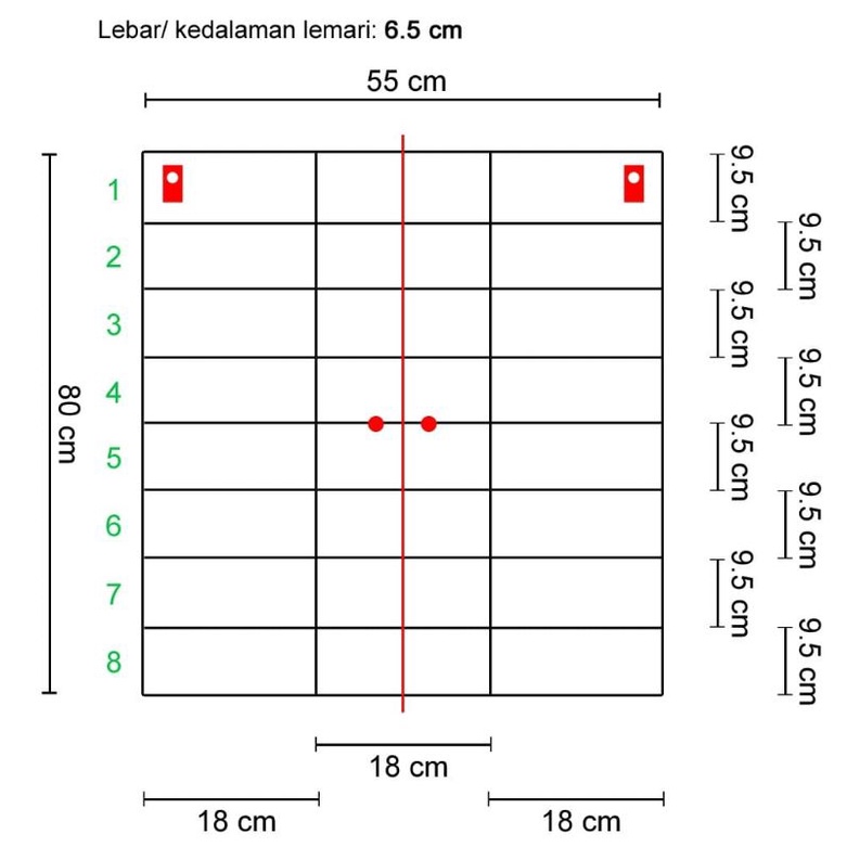 Lemari Akrilik/ Rak dinding Akrilik