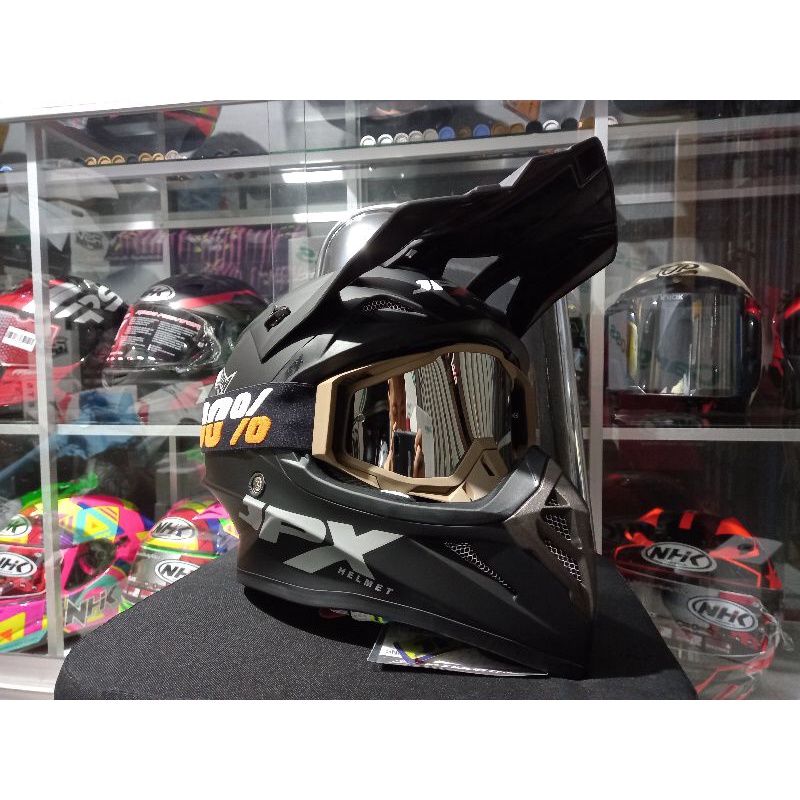 JPX Fox1 Black Doff + Goggle 100%