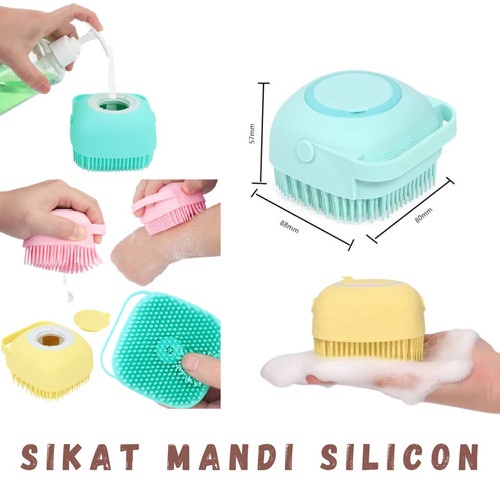 Sikat Mandi Silikon Lembut Soft Silicone Massage Bath Shower Brush