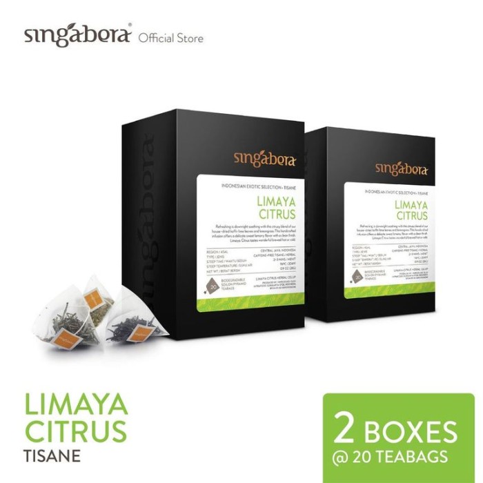 

ORIGINAL MURAH Singabera Limaya Citrus - Herbal / Seduhan Herba - 2 box @ 20 teabags