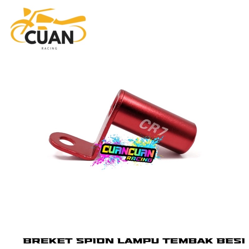 Breket Spion Dudukan Lampu Tembak Pasang di Spion Motor untuk Holder Lampu tambahan