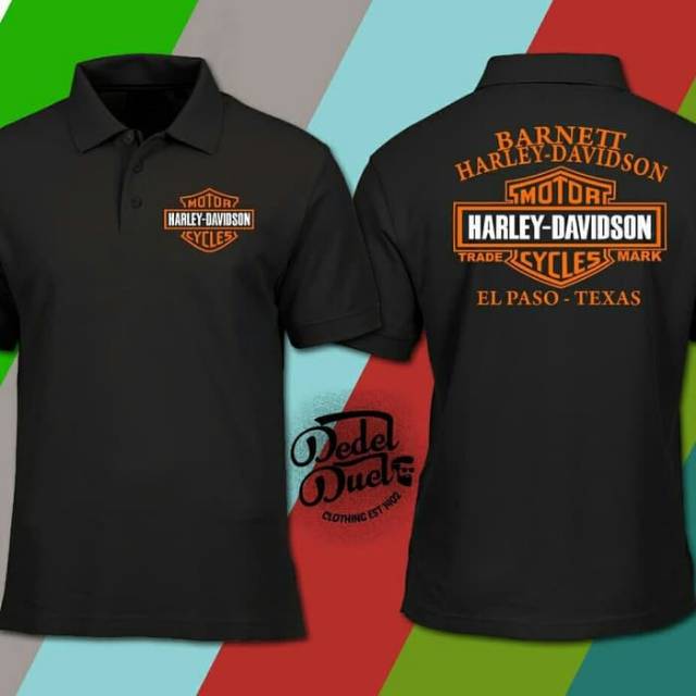 Tshirt baju kaos kerah HARLEY DAVIDSON ELPASO