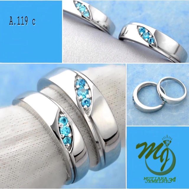 Cincin perak couple - cincin tunangan couple - cincin nikah couple - cincin unik couple