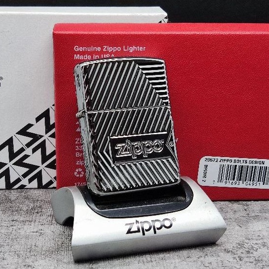 Zippo 29672 Armor Bolt Design Original