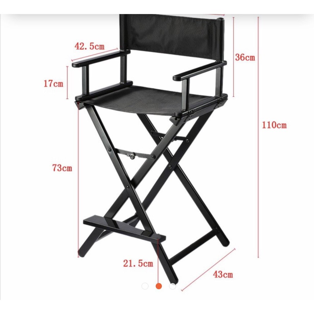 Seongnam Make up Chair Portable / Kursi Makeup Lipat - Silver