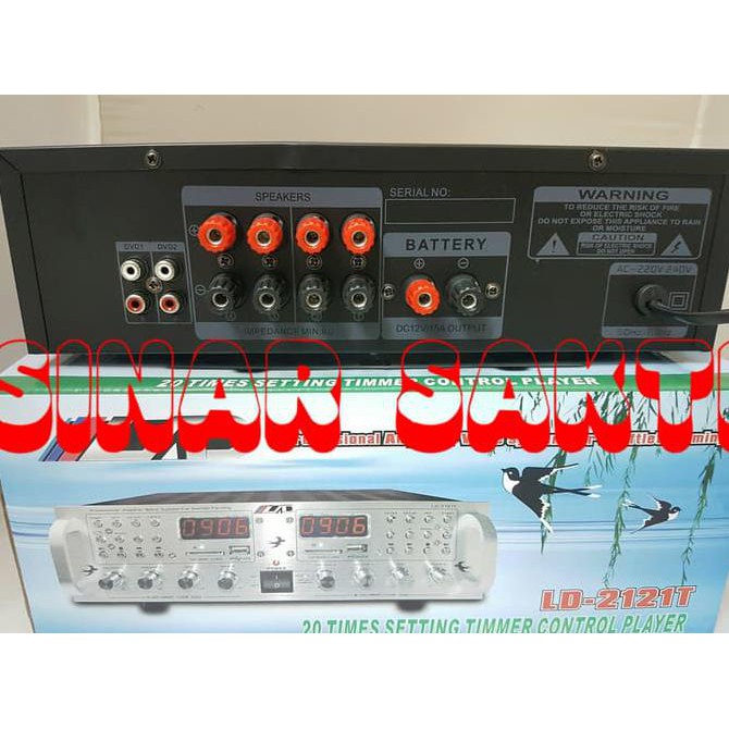 Ja5V Ampli Walet 2 Player 4 Channel + Timer Digital Tiap Channel J0Aw